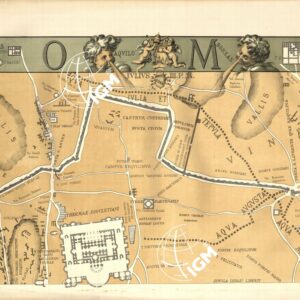 RIPRODUZIONE DEL 1883 DELLA PIANTA DI ROMA DI LEONARDO BUFALINI - Tavola A 2