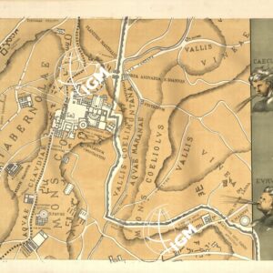 RIPRODUZIONE DEL 1883 DELLA PIANTA DI ROMA DI LEONARDO BUFALINI - Tavola B 3