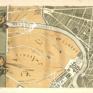 RIPRODUZIONE DEL 1883 DELLA PIANTA DI ROMA DI LEONARDO BUFALINI - Tavola C 1