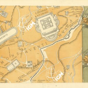 RIPRODUZIONE DEL 1883 DELLA PIANTA DI ROMA DI LEONARDO BUFALINI - Tavola C 3