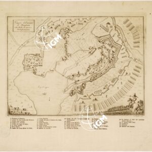 PIANTA DEL RECINTO DI MANTOVA CON TUTTE LE NUOVE FORTIFICAZIONI (s. d.)