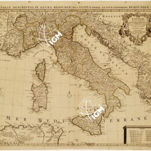 NOVA ITALIAE DESCRIPTIO IN REGNA RESPUBLICAS ET STATUS... (ITALIA)