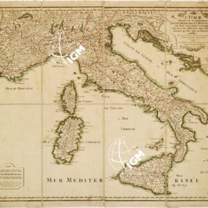 L'ITALIE DIVISEE EN SES PRINCIPAUX ESTATS, ROYAUMES ET REPUBLIQUES OU SONT EXACTEMENT... (ITALIA)