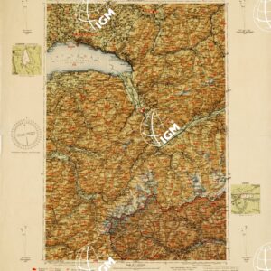 CARTA AERONAUTICA D'ITALIA - Foglio 1 AOSTA