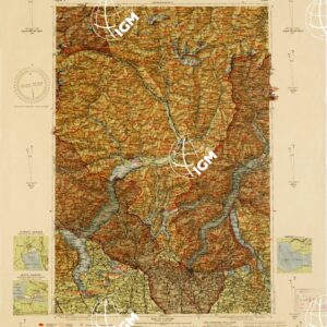 CARTA AERONAUTICA D'ITALIA - Foglio 3 COMO