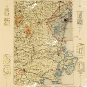 CARTA AERONAUTICA D'ITALIA - Foglio 13 VENEZIA