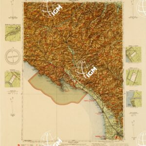 CARTA AERONAUTICA D'ITALIA - Foglio 17 PISA