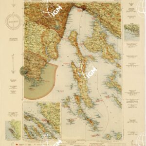 CARTA AERONAUTICA D'ITALIA - Foglio 20 BIS QUARNARO ZARA