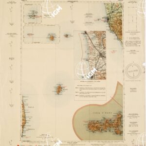 CARTA AERONAUTICA D'ITALIA - Foglio 21 LIVORNO