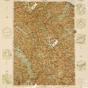 CARTA AERONAUTICA D'ITALIA- Foglio 24 MACERATA