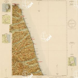 CARTA AERONAUTICA D'ITALIA - Foglio 25 ANCONA