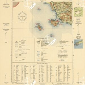 CARTA AERONAUTICA D'ITALIA - Foglio 26 ORBETELLO