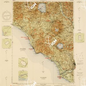 CARTA AERONAUTICA D'ITALIA - Foglio 27 CIVITAVECCHIA