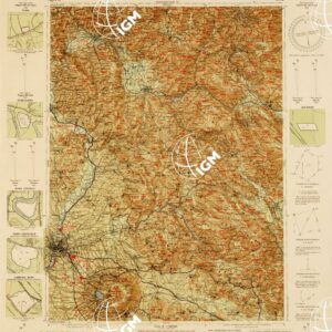 CARTA AERONAUTICA D'ITALIA - Foglio 28 ROMA