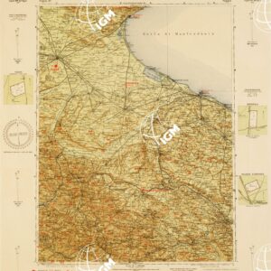 CARTA AERONAUTICA D'ITALIA - Foglio 37 FOGGIA