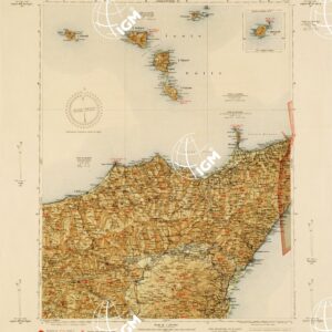 CARTA AERONAUTICA D'ITALIA - Foglio 51 ETNA