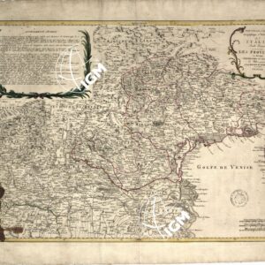 NOUVELLE CARTE GEOGRAPHIQUE ET HISTORIQUE DE L'ITALIE VENEZIA OU LES ETATS DE L'ITALIE A PRESENT A LA MAISON D'AUTRICHE - LES PROVINCES CI DEVANT VENITIENNES - FOGLIO 1