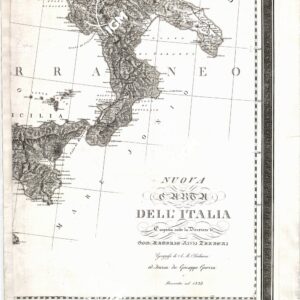 NUOVA CARTA DELL'ITALIA ESEGUITA SOTTO LA DIREZIONE DI GIO. ANTONIO RIZZI-ZANNONI, GEOGRAFO DI S. M. SICILIANA; INCISA DA GIUSEPPE GUERRA E RICORRETTA NEL 1833 - Tavola 4