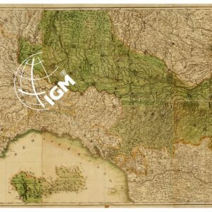 CARTA DEL TERRITORIO DELLA REPUBBLICA CISALPINA E DI PARTE DEGLI STATI LIMITROFI IN FIRENZE - PRESSO PAGNI E BARDI