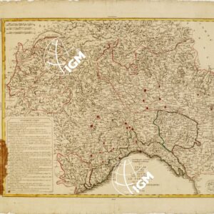 NOUVELLE CARTE GEOGRAPHIQUE ET HISTORIQUE DE L'ITALIE VENEZIA - Foglio 3 LA SAVOJE DIVISEE EN SES DEPARTMENTS, LE PIEMONT...(La Savoia divisa nei suoi dipartimenti, il Piemonte...)