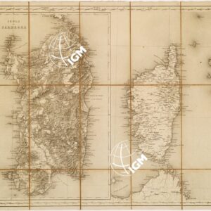 CARTA COROGRAFICA DELL'ITALIA SUPERIORE E MEDIA - Foglio 5 - ISOLA DI SARDEGNA