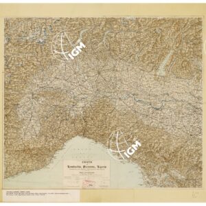 CARTA DELLA LOMBARDIA - PIEMONTE - LIGURIA.
