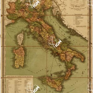 CARTA DELL'ITALIA CON LE NUOVE DIVISIONI