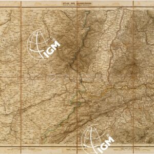 MAYR'S ATLAS DER ALPEN LANDER UND MITTEL ITALIEN - Tavola I