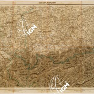 MAYR'S ATLAS DER ALPEN LANDER UND MITTEL ITALIEN - Tavola II