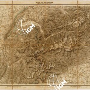 MAYR'S ATLAS DER ALPEN LANDER UND MITTEL ITALIEN - Tavola IV