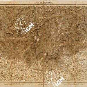 MAYR'S ATLAS DER ALPEN LANDER UND MITTEL ITALIEN - Tavola V