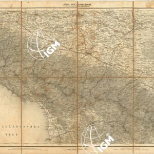 MAYR'S ATLAS DER ALPEN LANDER UND MITTEL ITALIEN - Tavola VIII