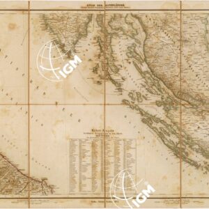 MAYR'S ATLAS DER ALPEN LANDER UND MITTEL ITALIEN - Tavola IX