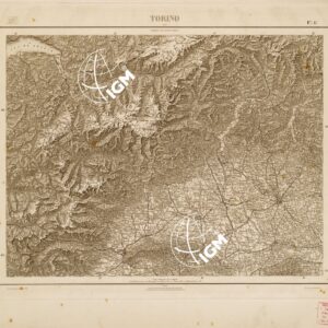 CARTA COROGRAFICA D'ITALIA E DELLE REGIONI ADIACENTI - TORINO Foglio 1