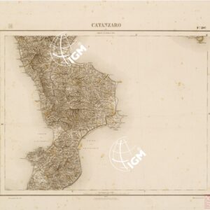 CARTA COROGRAFICA D'ITALIA E DELLE REGIONI ADIACENTI - CATANZARO Foglio 20