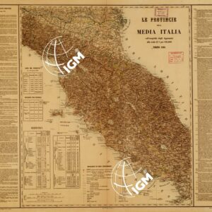 LE PROVINCIE DELLA MEDIA ITALIA COLL'OROGRAFIA DEGLI APPENNINI