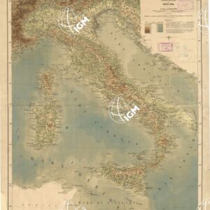 CARTA ALTIMETRICA E BATOMETRICA DELL'ITALIA