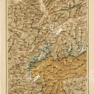 CARTA AERONAUTICA D'ITALIA - Foglio 1 AOSTA-LOSANNA