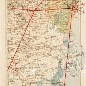 CARTA AERONAUTICA D'ITALIA - Foglio 14 VENEZIA FERRARA