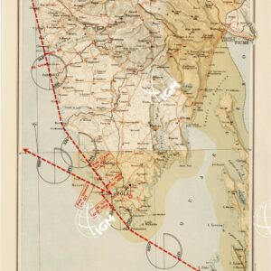 CARTA AERONAUTICA D'ITALIA - Foglio 15 ISTRIA-FIUME