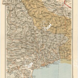 CARTA AERONAUTICA D'ITALIA - Foglio 16 CUNEO-NIZZA