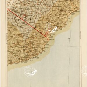 CARTA AERONAUTICA D'ITALIA - Foglio 17 IMPERIA-SAVONA