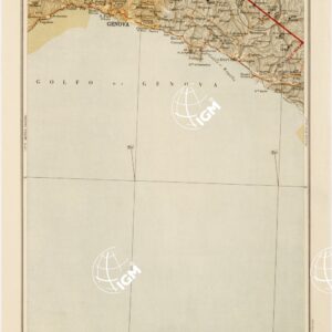 CARTA AERONAUTICA D'ITALIA - Foglio 18 GENOVA-CHIAVARI