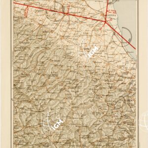 CARTA AERONAUTICA D'ITALIA - Foglio 21 RAVENNA-S.MARINO