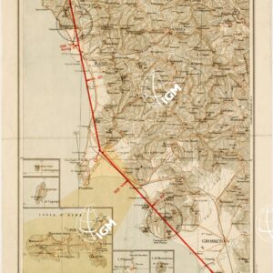 CARTA AERONAUTICA D'ITALIA - Foglio 23 LIVORNO-GROSSETO