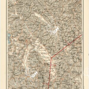 CARTA AERONAUTICA D'ITALIA - Foglio 25 PERUGIA -SPOLETO