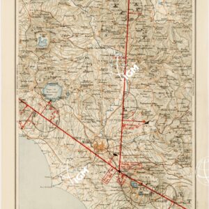 CARTA AERONAUTICA D'ITALIA - Foglio 28 ROMA-VITERBO