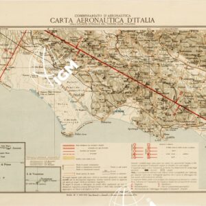 CARTA AERONAUTICA D'ITALIA - Foglio 32 FROSINONE GAETA
