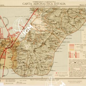 CARTA AERONAUTICA D'ITALIA - Foglio 45 MESSINA-REGGIOCALABRIA