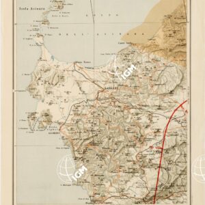 CARTA AERONAUTICA D'ITALIA - Foglio 50 SASSARI-ALGHERO